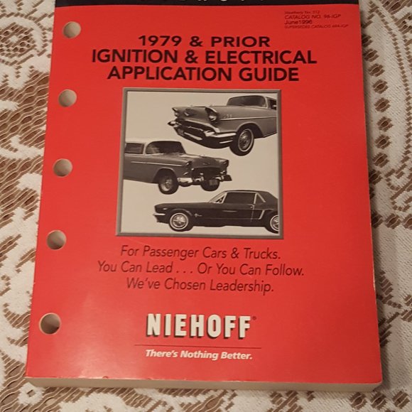 Accents Niehoff 1979 Prior Ignition Electrical Application Guide